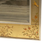 Vintage LABARGE Reverse Hand Painted Chinoiserie Mirror - Image 5