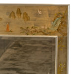 Vintage LABARGE Reverse Hand Painted Chinoiserie Mirror - Image 3