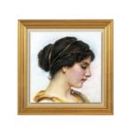 MIRIAM BARANOV “Godward Master Study” Original Watercolor on Tempanel Circa 2020
