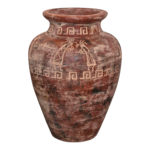 Large Terracotta Floor Vase with Kokopelli