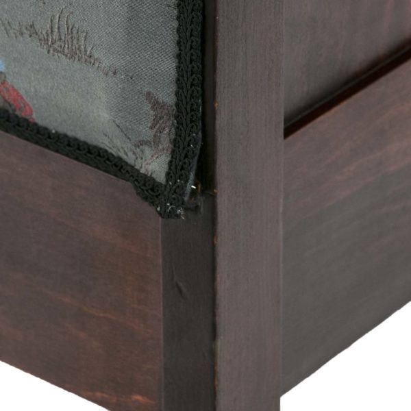 Antique Chair with Bell Turned Spindle Detail and Hunt Scene Upholstery - Image 3