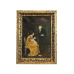 Late 19th Century Oil on Canvas of Doctor with Child