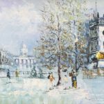 RANDALL VERNON DAVEY(1887-1964) Original Impressionist Oil on Canvas - Signed - Image 2