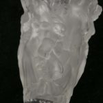 Pair of R. LALIQUE “Man, Woman, and Pan” Crystal Vases #5222 - Image 3