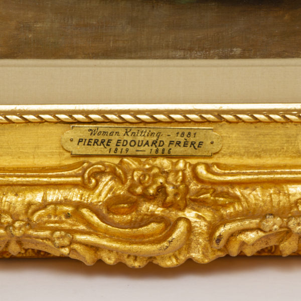 Antique PIERRE ÉDOUARD FRERÈ(1819-1886) Original Oil Painting - Signed - Image 2