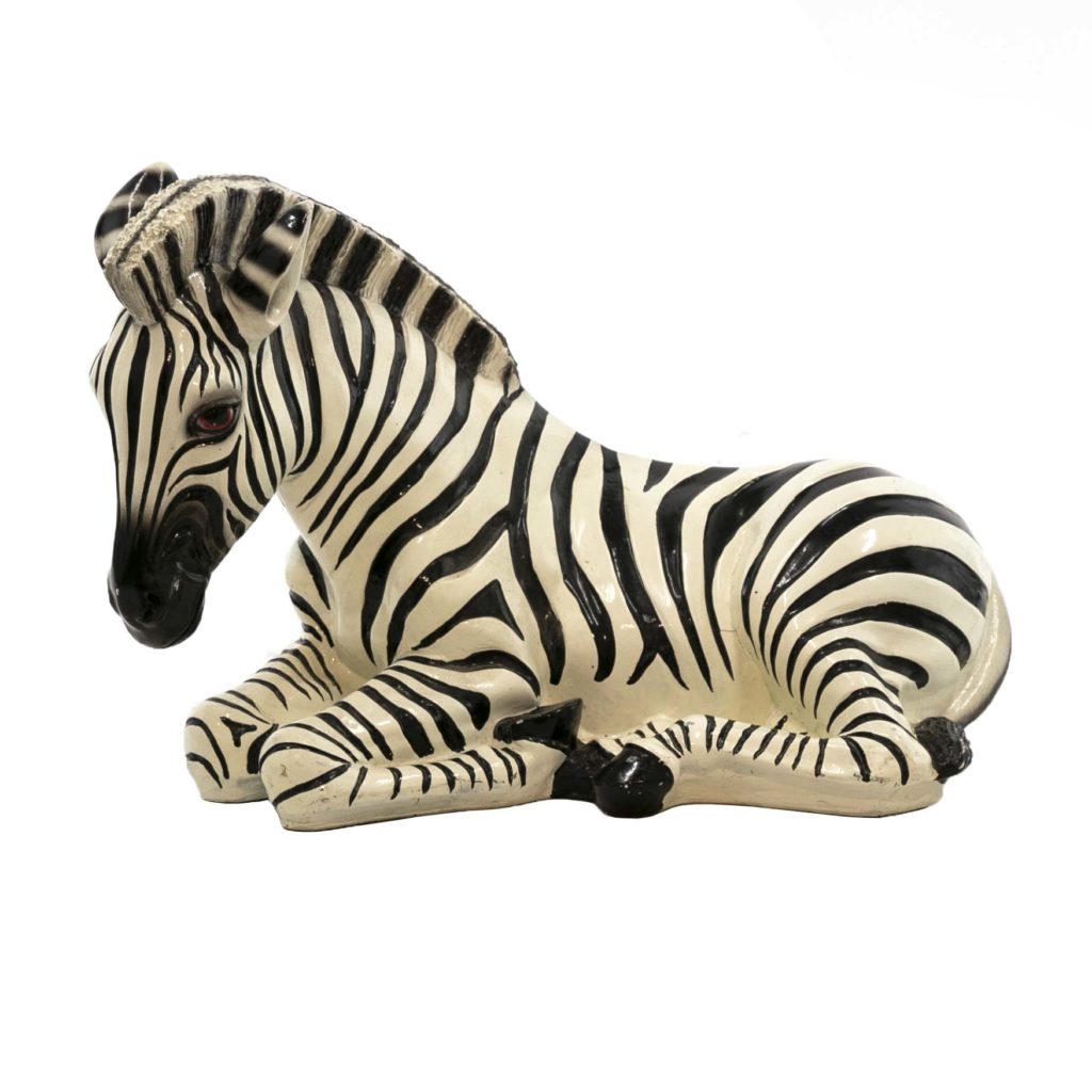 Vintage Mid Century Plaster Zebra | Grandview Mercantile