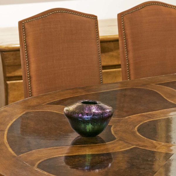 ROBERT EICKHOLT Iridescent Glass Vase Circa 1983 - Image 4