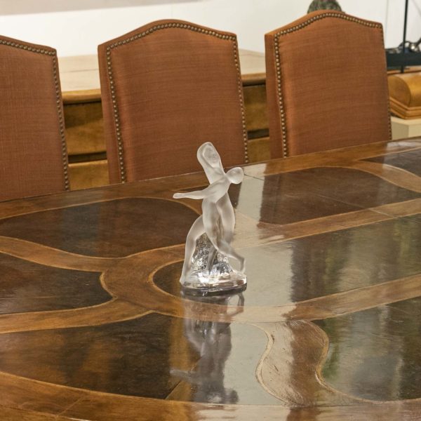 LALIQUE Two Dancers Crystal Sculpture - Signed - Image 2