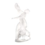 LALIQUE Two Dancers Crystal Sculpture - Signed