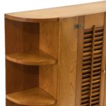 Vintage Cabinet with Shelves and Louvered Doors - Image 2