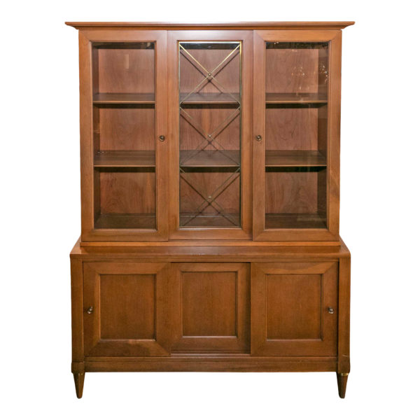 Vintage JOHN CAMERON China Cabinet with Sliding Door Deck - Image 1
