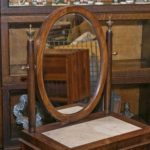 Antique French Empire Marble Top Mirrored Stand - Image 2