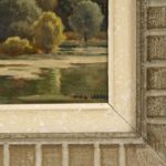 Antique Impressionist Landscape Oil Painting - Signed - Image 4
