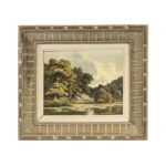 Antique Impressionist Landscape Oil Painting - Signed