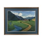 MARION FRED ISERMAN(1907-1995) Original Pastel Landscape - Signed