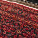 7’9”x 11’ Vintage Handmade Iranian Herati Pattern Wool Rug - Image 3