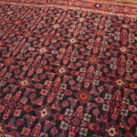 7’9”x 11’ Vintage Handmade Iranian Herati Pattern Wool Rug - Image 2