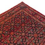 7’9”x 11’ Vintage Handmade Iranian Herati Pattern Wool Rug