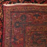 7’9”x 11’ Vintage Handmade Iranian Herati Pattern Wool Rug - Image 7