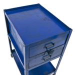 Vintage Industrial Blue Painted Machine Shop Tool Cart - Image 2