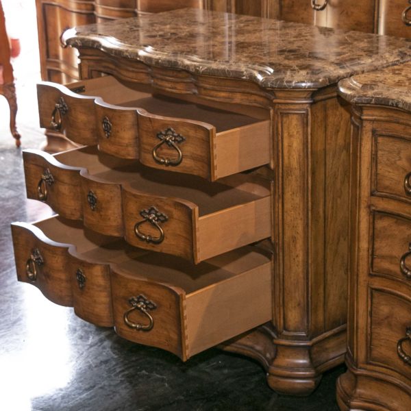 THOMASVILLE Hills of Tuscany Marble Top Nightstand - Image 4