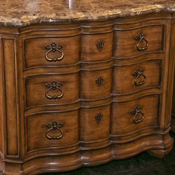 THOMASVILLE Hills of Tuscany Marble Top Nightstand - Image 3