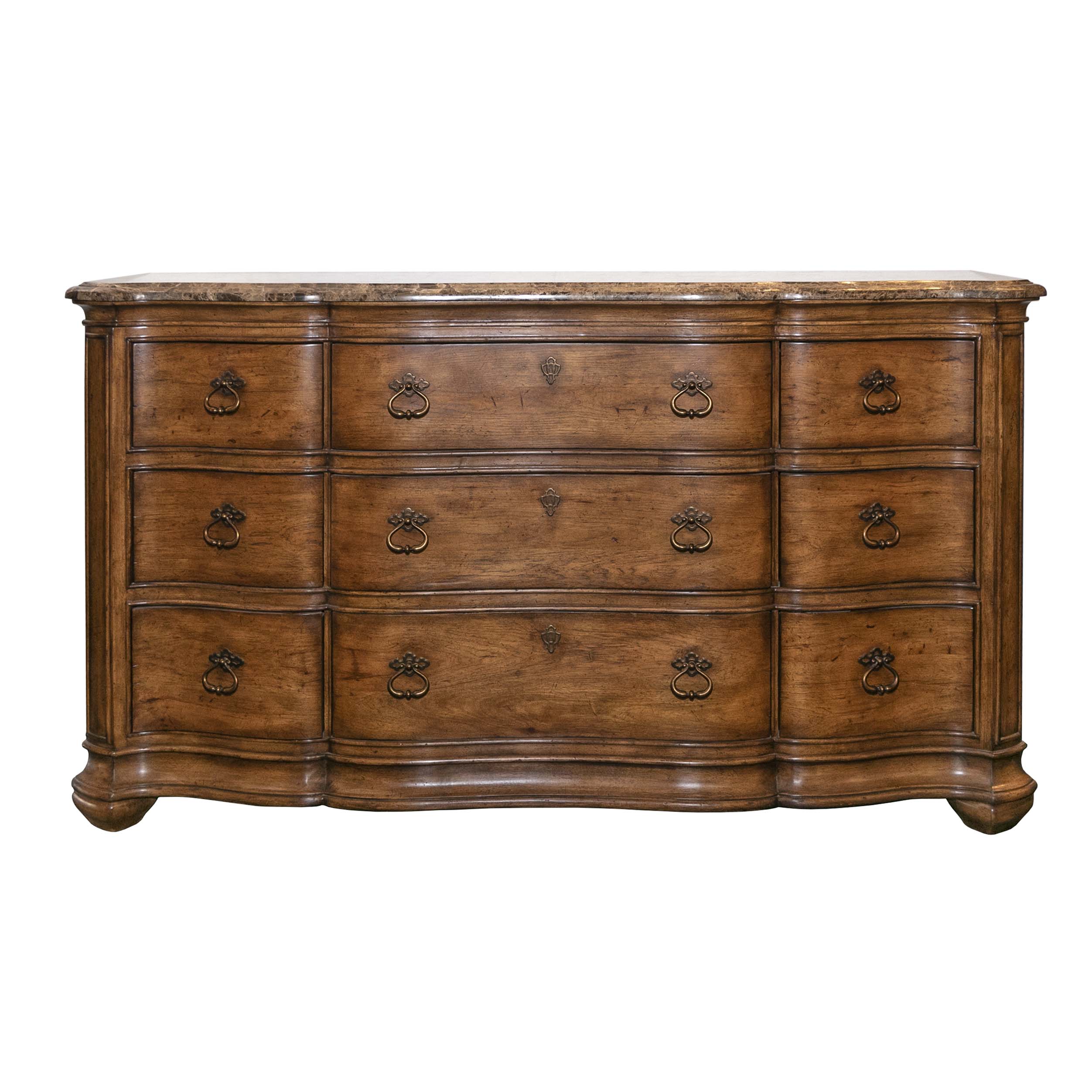 THOMASVILLE Hills of Tuscany Triple Dresser with Marble Top