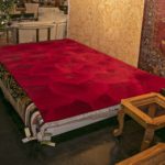 8’x 10’ NULOOM Hand Tufted Wool Gol Rug in Red - Image 5