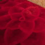8’x 10’ NULOOM Hand Tufted Wool Gol Rug in Red - Image 2