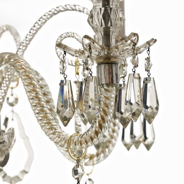 Vintage Murano Style Five Light Chandelier Circa 1950s - Image 3