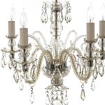 Vintage Murano Style Five Light Chandelier Circa 1950s - Image 6
