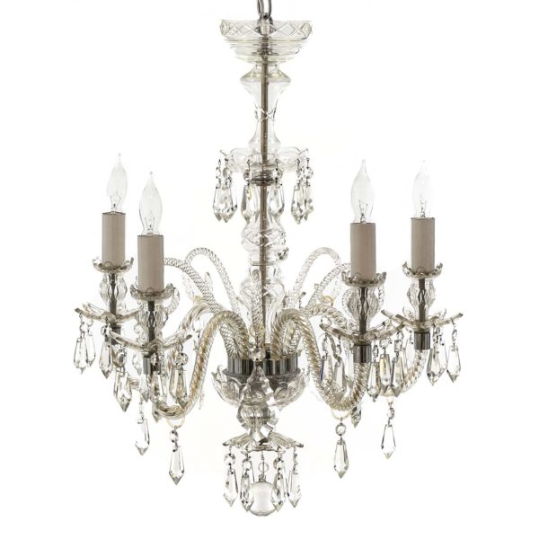 Vintage Murano Style Five Light Chandelier Circa 1950s - Image 1