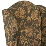 SHERRILL Floral Upholstered Chippendale Wing Chair - Image 2
