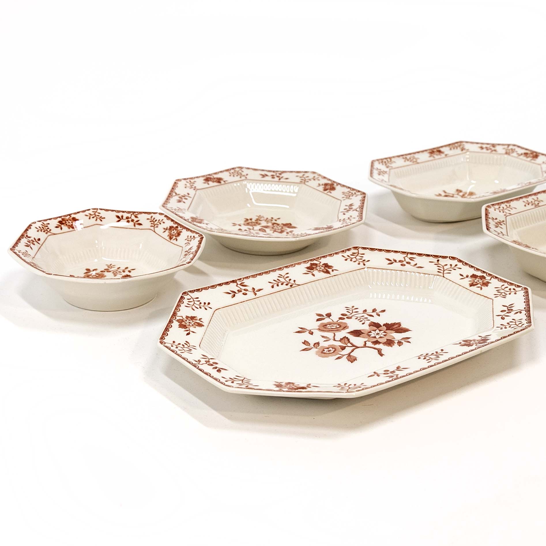 INDEPENDENCE IRONSTONE 58 Piece “Bittersweet” China Set