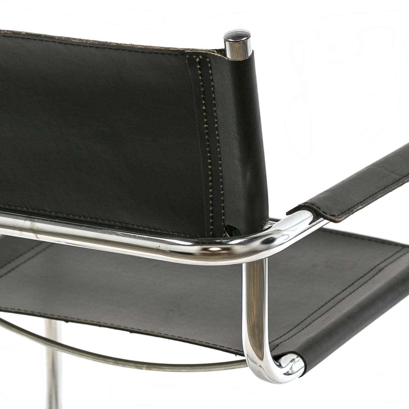 Vintage MART STAM Cantilever Chair with Tubular Chrome Frame 