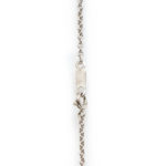 Mid Century 0.78 Total Carat Diamond, Sapphire, and Pearl Pendant Necklace in 14 Karat Gold - Image 3
