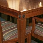 ETHAN ALLEN Medallion Collection Regency Dining Set with 8 Chairs, 2-18” Leaves, and Pads - Image 3