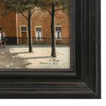 GEORGE JAN DISPO(1922-1973) Original Oil on Canvas Painting of Prinsenhof Delft - Image 3