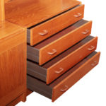 6 Piece Danish Modern DOMINO MØBLER Teak Display Cabinet - Image 2