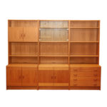6 Piece Danish Modern DOMINO MØBLER Teak Display Cabinet