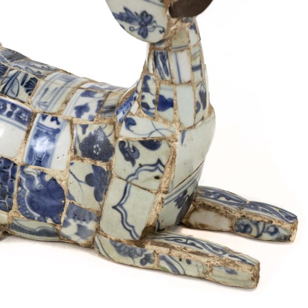 Handmade Chinese Mosaic Tile Horse Sculpture - Image 3