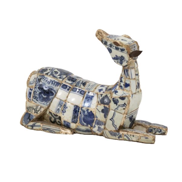 Handmade Chinese Mosaic Tile Horse Sculpture - Image 1
