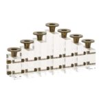 Mid Century Lucite and Brass Candle Holder Attributed to Charles Hollis Jones - Image 4