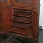 Custom Crafted Cherry Finish Bookcase with Cathedral Windows - Image 9