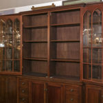 Custom Crafted Cherry Finish Bookcase with Cathedral Windows - Image 3