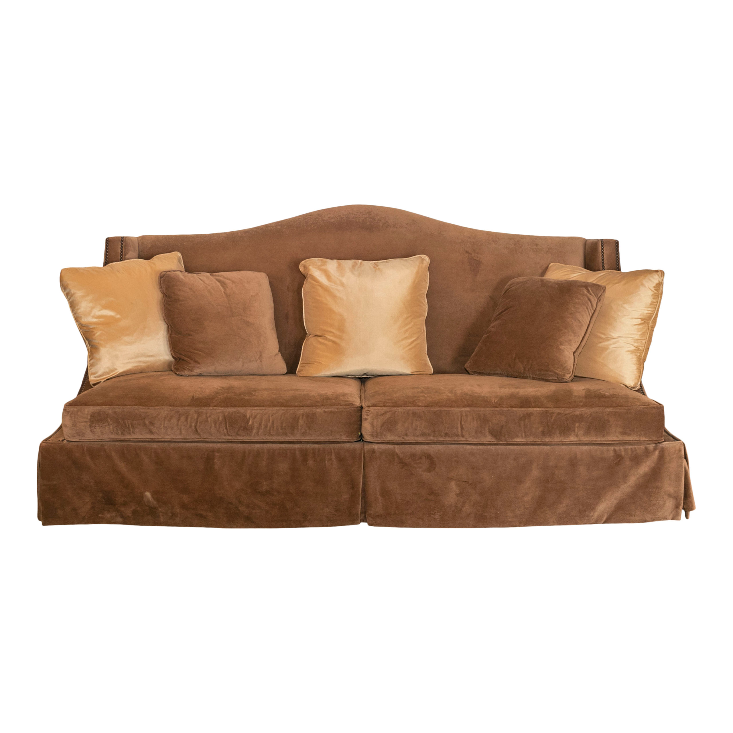 Bernhardt velvet deals sofa