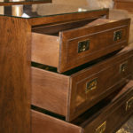 HENREDON Campaign Style 3 Drawer Nightstand - Image 2