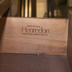HENREDON Campaign Style 3 Drawer Nightstand - Image 4