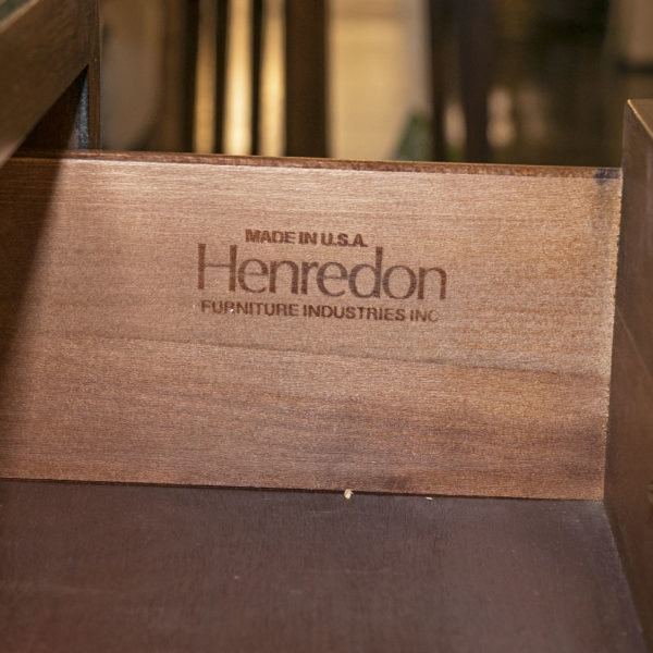 HENREDON Campaign Style 3 Drawer Nightstand - Image 4