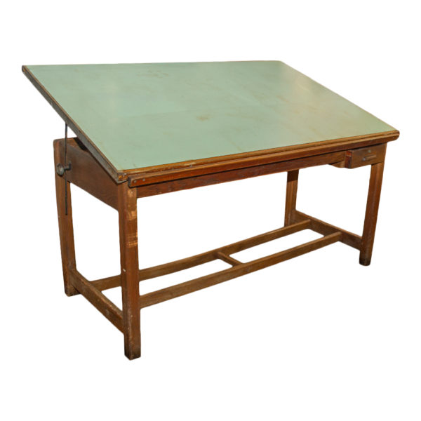 Vintage HAMILTON Drafting Table and Stool - Image 4